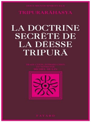 cover image of La Doctrine secrète de la déesse Tripurã
